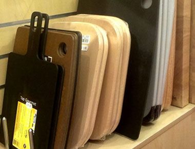 A selection of cutting boards that are sold in our store.